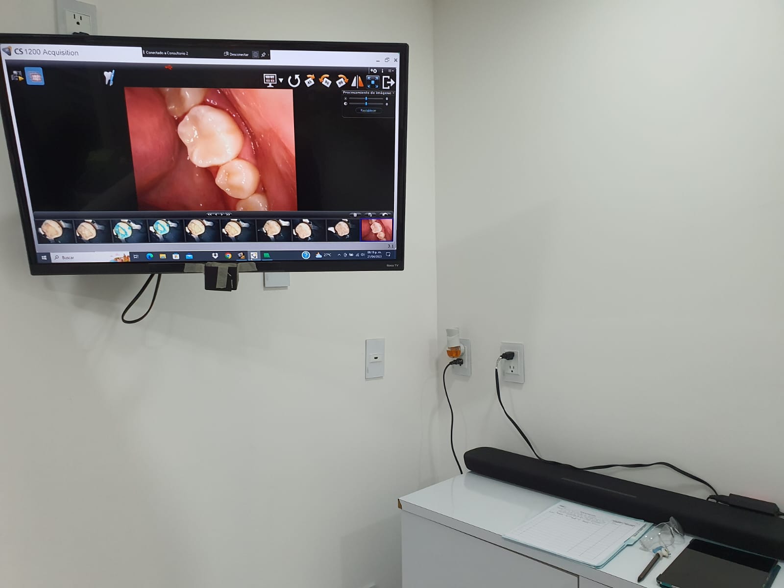 Vista del consultorio